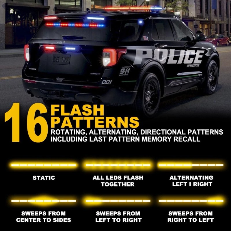 FOXCID 36" LED Traffic Advisor Emergency Hazard Warning Strobe Light