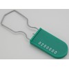 Plastic Wire Padlock Security Seals Sequentially Numbered Green (Pack of