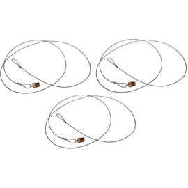 Sellerocity 3-Pack of American Made Air Compressor Drain Valves with 60 Inch Pull Cord for Easy, Fast Tank Condensate Release, 1/4 NPT Size Thread Connection