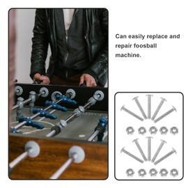 BESPORTBLE 12pcs Table Football Fixing Screw Metal Nut Screw Heavy Duty Table Football Screw