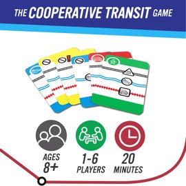 Mass Transit Card Game for 1-6 Players, Fast-Paced Cooperative Game