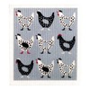Retro Kitchen Compostable Sponge Cloth - Hens, 1 Cloth