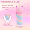 NICEIN® Kawaii Pencil Case, 2-in-1 Stand Pencil Case with Zip,