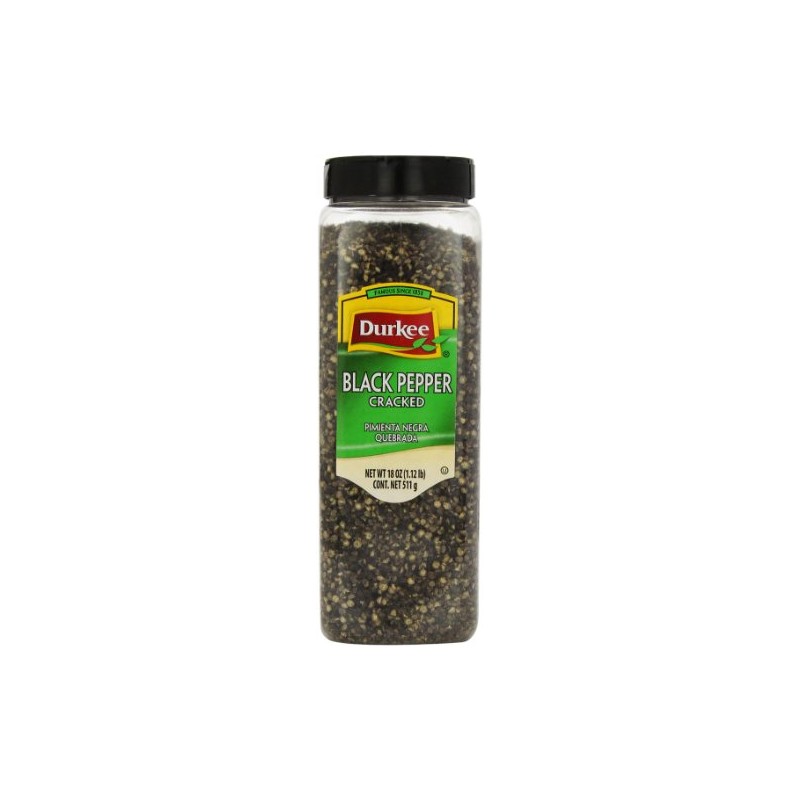 Durkee Black Pepper, Cracked, 18-Ounce