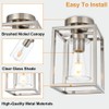 VINLUZ 1 Light Classic Semi Flush Mount Ceiling Light in