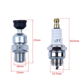 Atunee 50mm Piston Cylinder Needle Bearing Kit for Husqvarna 362 365 371 372 362XP 372XP Chainsaw with Crankcase Muffler Gasket Decompression Valve Replace 503939372