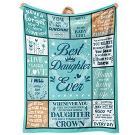 Einanmut Daughter Gifts, Daughter Birthday Gifts, Blanket Gifts 60''*50'', Graduation/18th Birthday Gifts for Daughter, Daughter Gifts from Mum, Birthday Gifts for Daughter Adult
