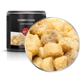 5 x 35 g bread cubes croutons with tomato and basil, vegetarian, vegan, lactose-free, crispy