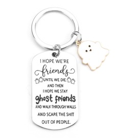 SHTALHST Friendship Keychain, True Friendship Gifts for Women, Inspirational Keychain for Best Friends Female