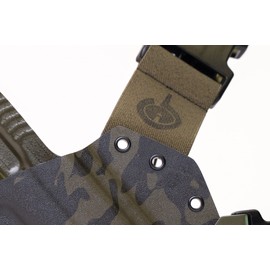 GunfightersINC Chest Holster | Springfield XDM 4.5" | Multi Cam Black | Right Hand