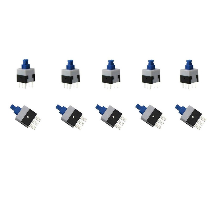 Youmile 150 Pieces Self-Locking DPDT 6PIN Micro Square Switch Kit