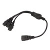 IEC 320 C14 to 3 X C13 Power Cable Universal