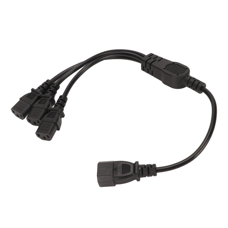 IEC 320 C14 to 3 X C13 Power Cable Universal