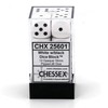 Chessex CHX25601 Dice-Opaque: 12D6 White/Black Set, One Size, Multicolor