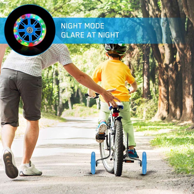 POOSR Kids Training Wheels for 20 Inch Bike Flash Bike