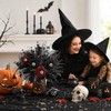 Halloween Artificial Plants with Rose Bouquet, Faux Eucalyptus Branches