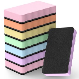 MaxGear Whiteboard Erasers, 8 Pack Magnetic Dry Erase Erasers, White Board Erasers Bulk for Dry Erase Board, Magnetic Dry Erasers for Classroom, Office, Home (6 Pastel Color Set, 4 x 2 x 0.6 Inch)
