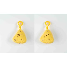 Taco Cat Goat Cheese Pizza Plush Keychain Set - Cheese