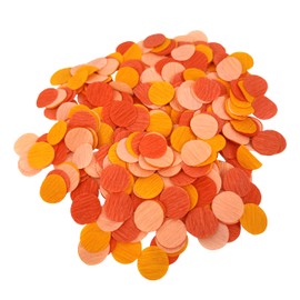 Mybbshower Ombre Orange Table Confetti for Fall Autumn Thanksgiving Harvest Orange Wedding Paper Confetti Baby Shower Birthday Party Decorations 1000 Count