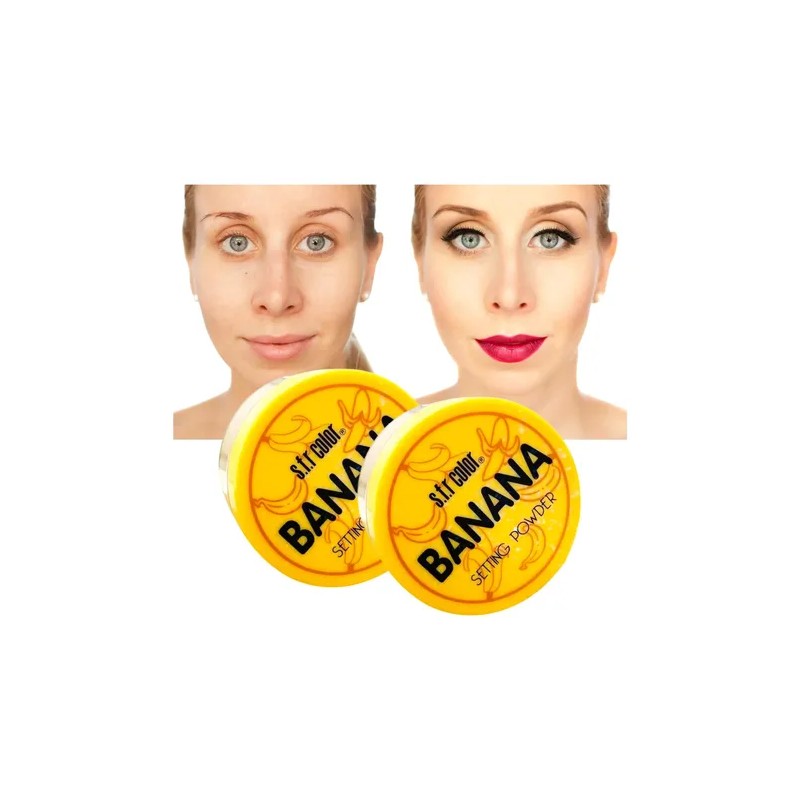 Polvo Traslucido Maquillaje Setting Power Banana Amarillo