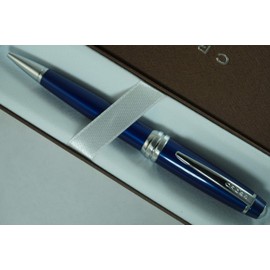 Cross Executive Companion with Diamond Cut Multi-groove Cross Signature Center Ring Bailey Midnight Blue BallPoint Pen