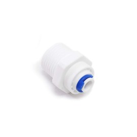 Wiltec Jaco Adapter 6.5 mm 1/4 Inch Hose & 20 mm 1/2 Inch AG, 25 x 25 x 35 mm, PP Hose Connector for Water Filter, Osmosis System, Reverse Osmosis