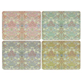 The Leonardo Collection Hyacinth Table Place Mats Set of 4 | Non Slip Washable Table Mats For Dining | Designed By William Morris | Set of 4 Printed Designer Placemats