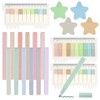 jwogngls Pack of 800 Sticky Notes, 12 Pastel Highlighters, Waterproof