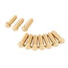 Depisuta 10PCS Brass 3D Printer Nozzle Kit, Replacement Hotend Extruder