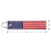 Great 1 American Flag Keychain Tag with Key Ring &