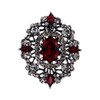 EVER FAITH Women's Rhinestone Crystal Elegant Banquet Hollow Filigree Brooch