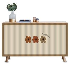 Folemah Cabinet Curtain 40 x 28 inch, Easy to Install Kitchen Cover, Dustproof & Sunproof, Decorative Under Sink Cover with Multiple Patterns