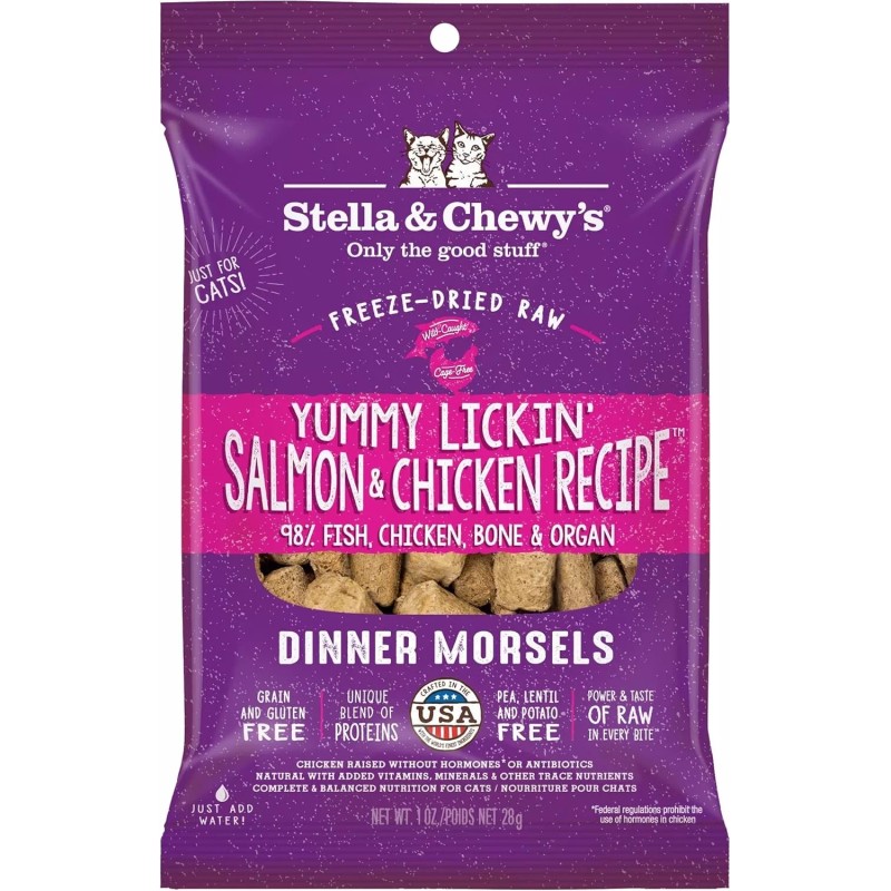 Stella & Chewy's Freeze-Dried Raw Cat Dinner Morsels - Salmon