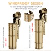 2 Pack Pressure-Relief/Cool Lighter, Wheel Kerosene Lighter, Reusable Windproof Trench