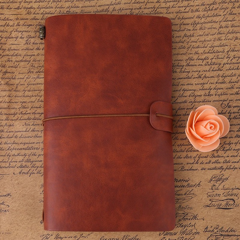 Hilitand Cuaderno de viajeros, 5 Colores, clásico, de Piel sintética,