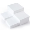 Set of 4 Acrylic Cube Display Box Risers Food Buffet