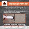 DCP Donseal PU440 Polyurethane Sealant for Concrete, Sidewalk 1 Pack
