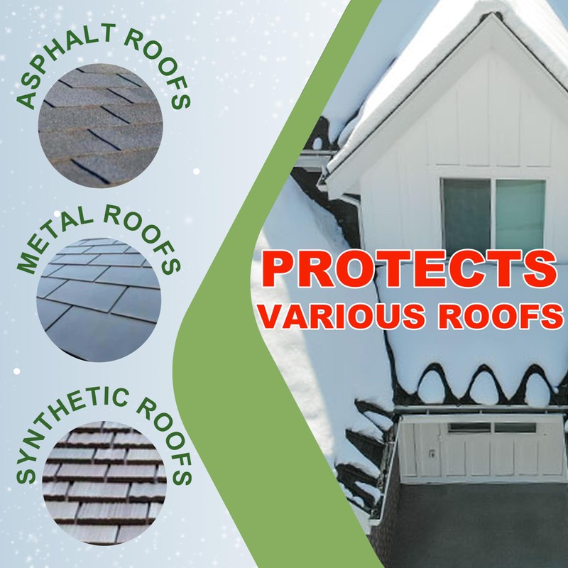 MAXKOSKO Roof Gutter Heat Cable for Snow Melting, Roof De-Icing