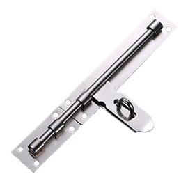 Bustlwor Security Door Bolt Made of Stainless Steel, Door Bolt Sliding Lock, Door Bolt Lock, Easy to Assemble, Suitable for Indoor and Outdoor Gates in Gardens, Garages, Bathrooms etc