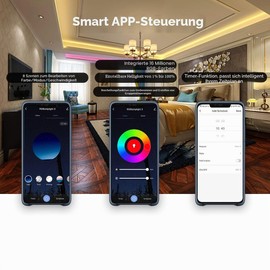 Weily LED Strip 15 m Flexible Colour Changing Smart WiFi Control 450 LED RGB Light Strip for Home Decoration [Energy Class A ++].