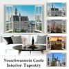 Neuschwanstein Castle Tapestry Germany Castle Scenic Landscape Room Decor Window