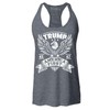 Trump 45 47 America First Eagle Women's Racerback Tank Top X-Large Heather Charcoal