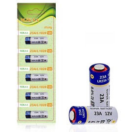 Paquete de 5 Pilas A23 de 12 V alcalinas de 60 mAh [Ultra Power] – 12 voltios para abridor de Puertas de Garaje, Ventiladores de Techo, Controles remotos MN21 23GA GP23AE A23S LR23A L1028