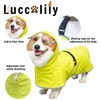 Luccalily Dog Rain Jacket with Hood for Small Medium Dog,Waterproof