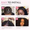 WOWANGEL Kinky Curly Crochet Hair Extensions,14 Inch,Natural Black,1 Pack