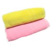 Cotton Colors Plain Cotton Terry Towels(Pack of 2, Yellow, Pink)_D88