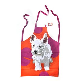 Westie Apron by Leslie Gerry,Multi,69cm x 89cm
