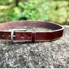 atelierCODEL Men's Leather Belt, Tochigi Leather, Casual, brown (camel brown)