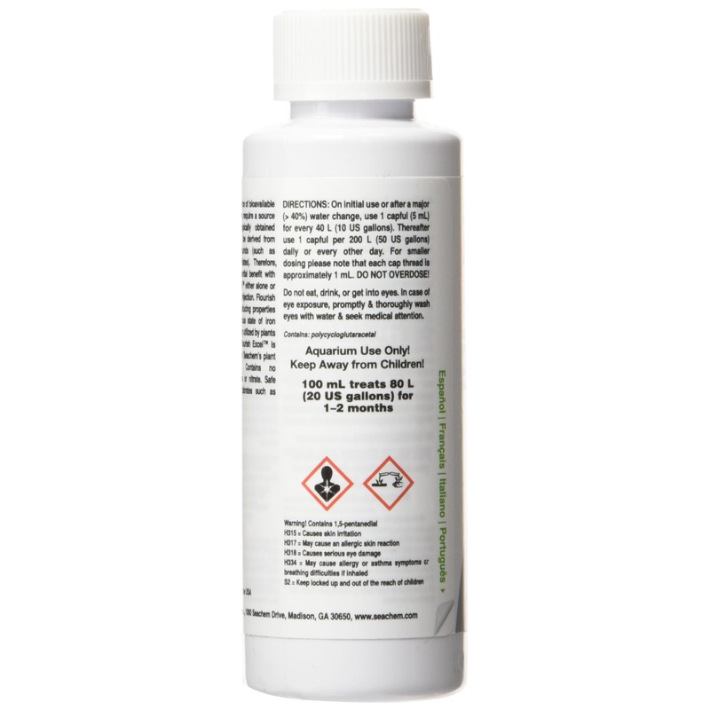 Seachem Flourish Excel, 100 ml - Convenient Organic Carbon Source