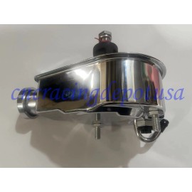 CNCRSR Chevy Buick CHROME Saginaw Power Steering Pump w/ Pulley PS Pontiac Oldsmobile